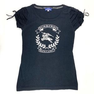 Burberry Blue Label Knit Logo T Shirt